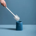 Nordic Cornerless Toilet Cleaning Brush With Base TPR Soft Brush Head Air Dried Automatically Cleaning Brushes