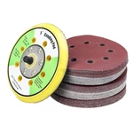 50pcs 125mm 60-240 Grit Sanding Sheet Pad Sandpaper with Attached Air Mill Disc
