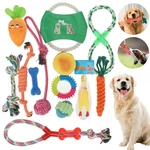 Dog Rope Toys Set 13/17 Pack Dog Chew Toys for Dog Teeth Grinding Cleaning Ball Play IQ Training Interactive Knot Dental