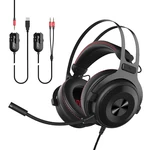 AJAZZ The One:1 Gaming Headset Over-Ear Headphone with 7.1 Surrond Sound 53mm Driver Soft Ear Pad Multifunction In-Line