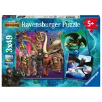 Ravensburger puzzle Jak vycvičit draka III. 3 x 49 dílků