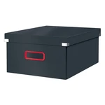 Sivá úložná škatuľa Leitz Cosy Click & Store, dĺžka 48 cm