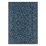 Tmavomodrý vonkajší koberec NORTHRUGS Tyros, 200 x 290 cm