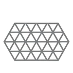 Sivá silikónová podložka pod horúce nádoby Zone Triangles