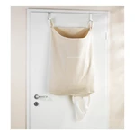 Béžový závesný kôš na bielizeň Wenko Door Laundry, 65 l