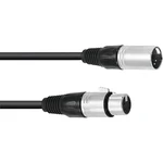 Omnitronic 30220769 XLR prepojovací kábel [1x XLR zástrčka 5-pólová - 1x XLR zásuvka 5-pólová] 5.00 m čierna