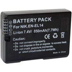 Náhradné batérie pre kamery Conrad Energy EN-EL14, 7,4 V, 850 mAh