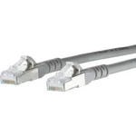 Metz Connect 1308455033-E RJ45 sieťové káble, prepojovacie káble CAT 6A S/FTP 5.00 m sivá s ochranou 1 ks