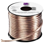 TRU COMPONENTS 1567141 kábel k reproduktoru  2 x 2.50 mm² priehľadná 20 m