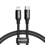 Kábel Baseus Yiven Series USB-C/Lightning, 2m (CATLYW-D01) čierny napájací kábel • koncovky USB-C/Lightning • dĺžka kábla 2 m • rýchle nabíjanie a pre