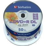 DVD+R DL 8.5 GB Verbatim 97693, s potiskem, 50 ks, vřeteno