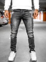 Černé pánské džíny regular fit Bolf MP007N