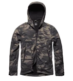 Bunda softshell Alford Vintage Industries® – Black Camo  (Barva: Black Camo , Velikost: S)