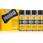 Proraso Wood and Spice Hot Set intenzívna olejová starostlivosť na tvrdé fúzy 4 x 17 ml