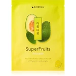 KORIKA SuperFruits Avocado - Nourishing Sheet Mask vyživujúca plátienková maska Avocado 25 g