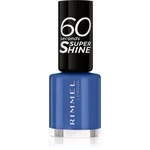 Rimmel 60 Seconds Super Shine lak na nechty odtieň 828 Danny Boy Blue! 8 ml