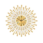 WM310 Black/Gold Iron Wall Clock Geometric Diamond Wall Clock without Battery