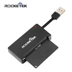 【Flat Version】Rocketek USB 2.0 Smart Card Reader Memory for CAC ID Bank EMV Electronic DNIE Dni SIM Cloner Connector Ada