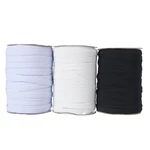 0.8/1.0/1.2cm Flat Elastic Bands White Black Bleaching-white Spandex Elastic Ribbon DIY Crafts Trousers Sewing Accessori