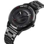 SKMEI 9210 Fashion Business Style Men Watch 3D Dail Waterproof Stainless Steel Quartz Watches