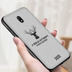 For Xiaomi Redmi 8A Bakeey Deer Luxury Canvas Cloth Shockproof Anti-fingerprint Protective Case Non-original