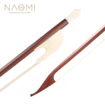 NAOMI Baroque Style 4/4 Brazilwood Violin Bow W/Ivory Like Frog White Horsehair Light And Artful