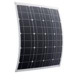 DC/USB 5V/18-12V 20/40/60W Fiber Solar Panel Kit Monocrystalline Flexible Solar Charger For Car Boat Battery Charger