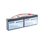Olovený akumulátor Avacom RBC18 - náhrada za APC (AVA-RBC18) čierny Náhradní bateriové packy pro UPS obsahující značkové baterie, které jsou obsažené 