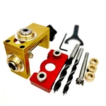 3 In 1 Dowelling Jig Woodworking Adjustable Aluminum Drilling Guide Locator