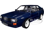 1985 Audi Sport Quattro Coupe Dark Blue 1/18 Diecast Model Car by Norev