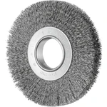 PFERD Okrúhla kefa POS široká, neviazaná, RBU Ø 180 x 25 mm, variabilný otvor, oceľový drôt Ø 0,30 pre stolnú brúsku 1