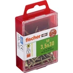 Fischer  653934 skrutka so zápustnou hlavou 3.5 mm 30 mm krížová dražka Pozidriv     glavanizované zinkom 50 ks