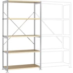 Manuflex RP1014.9006 základný modul regálu oddelenia  (š x v x h) 1030 x 2000 x 700 mm    drevená podlaha