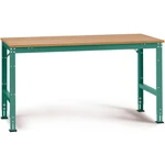 Manuflex AU4025.0001 UNIVERSAL štandardný pracovný základný stôl s multiplexovou doskou, ŠxHxV = 1250 x 600 x 760-870 mm