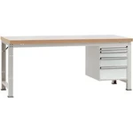 Kompletní dílenském základní PROFI s plastové desky, Šxhxv = 1500 x 700 x 840 mm Manuflex WP5427.7035 WP5427.7035