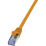 Síťový kabel RJ45 LogiLink CQ3068S, CAT 6A, S/FTP, 3.00 m, oranžová
