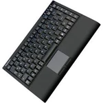 Klávesnice Keysonic ACK-540U+, integrovaný touchpad, tlačítka myši, černá