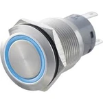 Tlačítkový spínač antivandal s aretací TRU COMPONENTS LAS1-AGQ-22ZE, RD, 250 V/AC, 5 A, nerezová ocel, 2x zap/zap, N/A