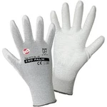 Pracovní rukavice L+D worky ESD Nylon/Carbon-PU 1171-9, velikost rukavic: 9, L