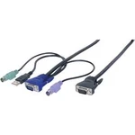 KVM kabel Digitus AK 82001, 1.80 m, černá