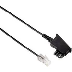 DSL kabel Hama 40641, [1x telefonní zástrčka TAE-F - 1x RJ45 zástrčka 8p2c], 6.00 m, černá