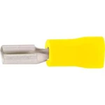 Faston zásuvka Vogt Verbindungstechnik 389805 2.8 mm x 0.5 mm, 180 °, částečná izolace, žlutá, 1 ks