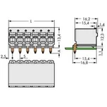 Konektor do DPS WAGO 2092-1355, 40.40 mm, pólů 5, rozteč 5 mm, 50 ks