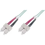 Optické vlákno kabel Digitus DK-2522-10/3 [1x zástrčka SC - 1x zástrčka SC], 10.00 m, tyrkysová