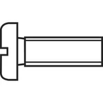Šroub s válcovou hlavou Toolcraft, M1,6, 10 mm, DIN 84, 20 ks