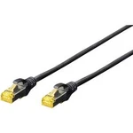 Síťový kabel RJ45 Digitus DK-1644-A-005/BL, CAT 6A, S/FTP, 0.50 m, černá