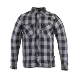 Flanelová košile W-TEC Black Heart Reginald s aramidem  šedo-černá  S