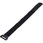 Pásek se suchým zipem a přezkou Basetech 98001c373, (d x š) 300 mm x 20 mm, černá, 1 ks