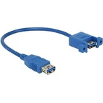 USB 3.0 prodlužovací kabel Delock 85111, 25.00 cm, modrá