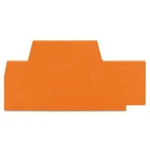 Koncová a oddělovací deska, WAGO 280-343, 74 mm x 2.5 mm x 38.5 mm , 100 ks